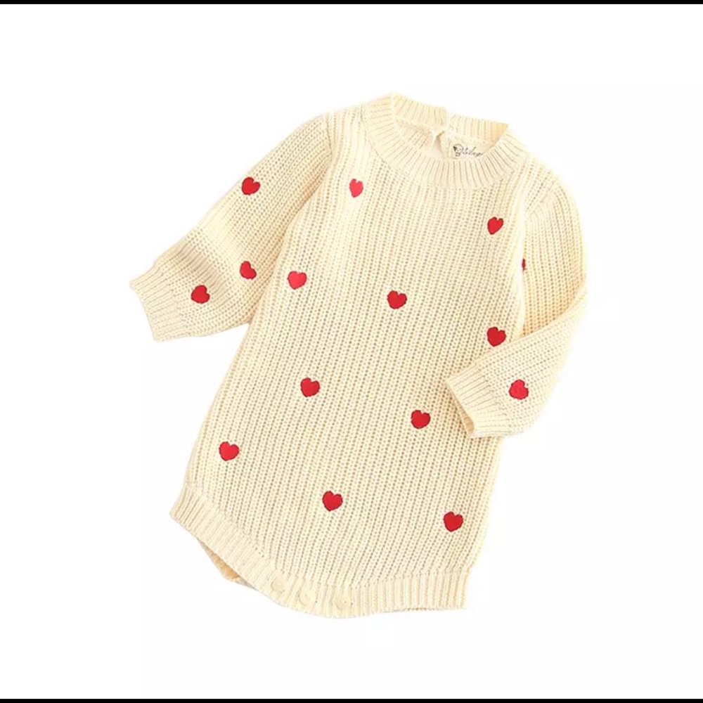 Knitted baby romper 🕊